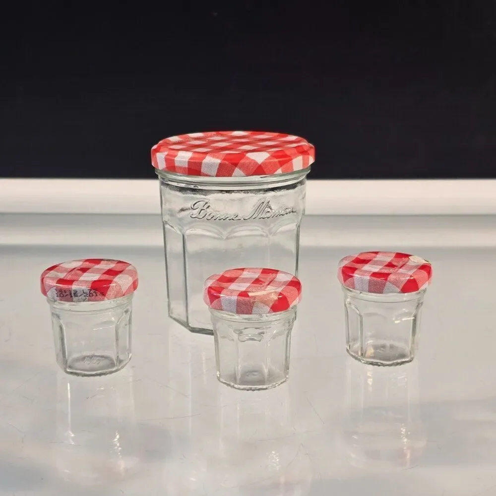 Vintage Glass Jars Bottles Retro Kitchen Decor Ball Wheaton Ardagh Lot of 9